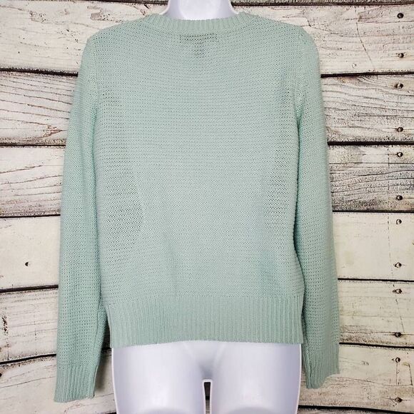 Forever 21 Mint Green Knit Pullover Sweater Women’s Small Long Sleeve - Picture 4 of 7